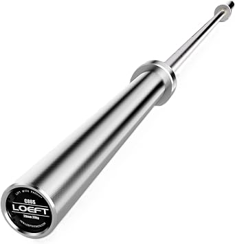 Olympic Barbell, 7ft 45 lb Barbell for Powerlifting and Weightlifting, 2000 lbs Weight Capacity 215K PSI Weight Bar Fit 2" Weights for Squat, Bench Press, Deadlift