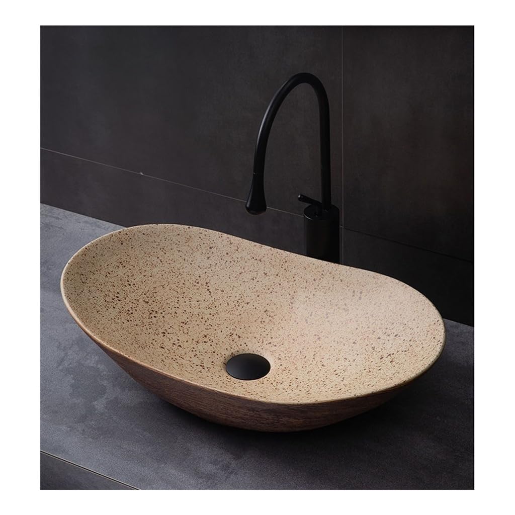 Miroooo B Athroom Countertop Vessel Sink Retro Athroom Art Personality Creative Above Counter Asin Home Outdoor Single Wash Alcony Hotel Athroom Sinks