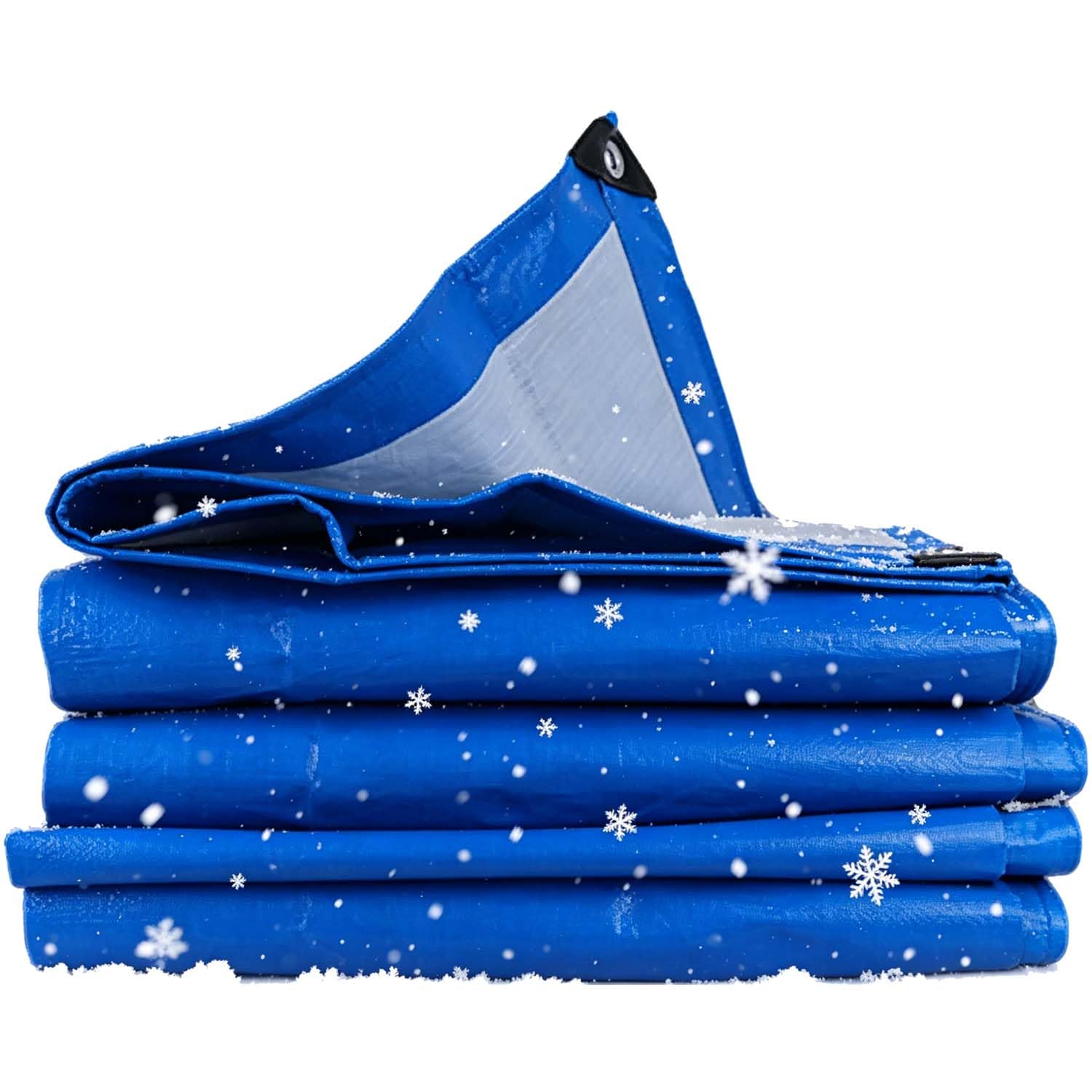 Ffsaacol A Tarpaulin Waterproof Heavy Duty, Outdoor Poly Tarp Cover, Multi-Purpose Camping Tarp, Easy To Install Uv Resistant For Roof, Patio Nd Pool 2X5m/7X16ft