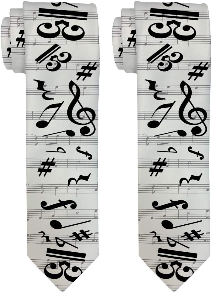 ThisWear Guitar Clothing Electric Guitar Tie for Men Musician Accessories Music Lovers Gifts Novelty Necktie