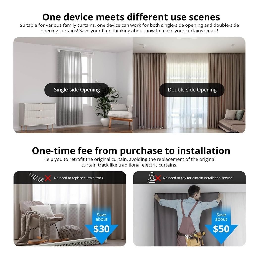 Trade Shop - Interruttore Motore per Tende Zigbee Automazione Domotica Smart Sonoff Zbcurtain