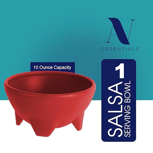 Miniatura 2 de Herdez Lavinia Essentials Brand - Paquete de 4 tarros de vidrio de salsa cremosa mediana de 15 onzas + cuenco de plástico para servir salsa de 1-10