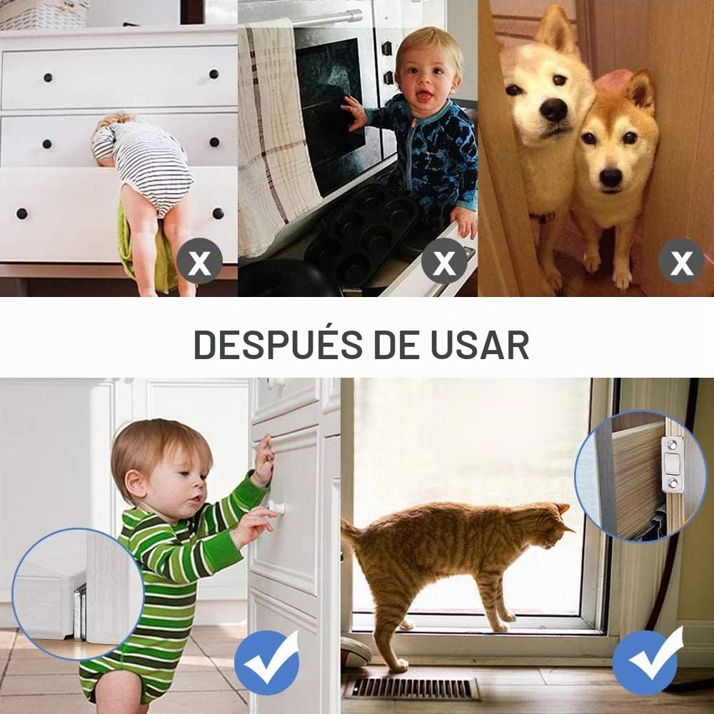 Imanes magnéticos fuertes para armario, 4 unidades, autoadhesivos, para muebles y acero inoxidable, cocina y ventanas