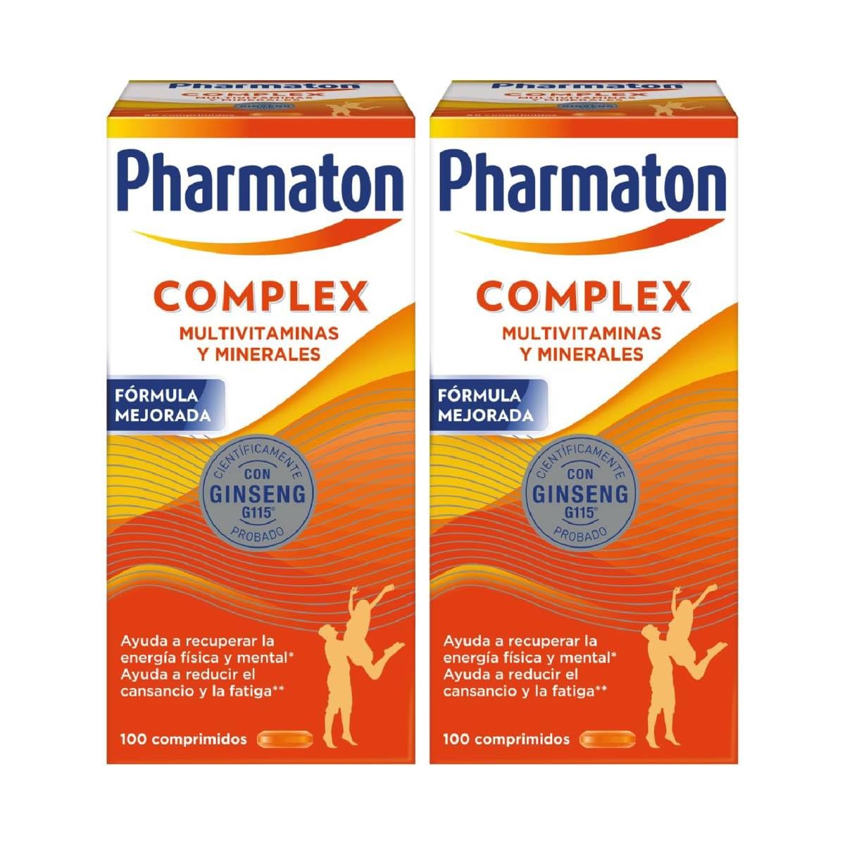 Pharmaton Complex - Multivitamínico con Ginseng G115-200 Comprimidos - Energía Física y Mental - Vitaminas para el cansancio