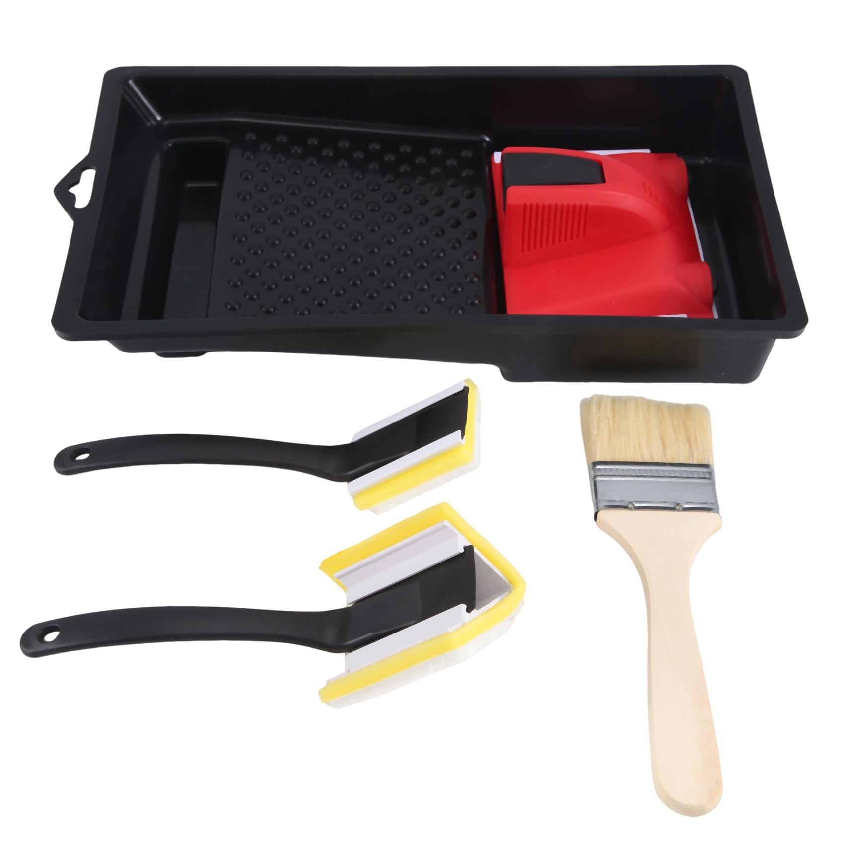 Littimoon Paint Edger with Trim and Touch-Up Pad Corner Painter Paint Tray Paint Edger Tool for Walls