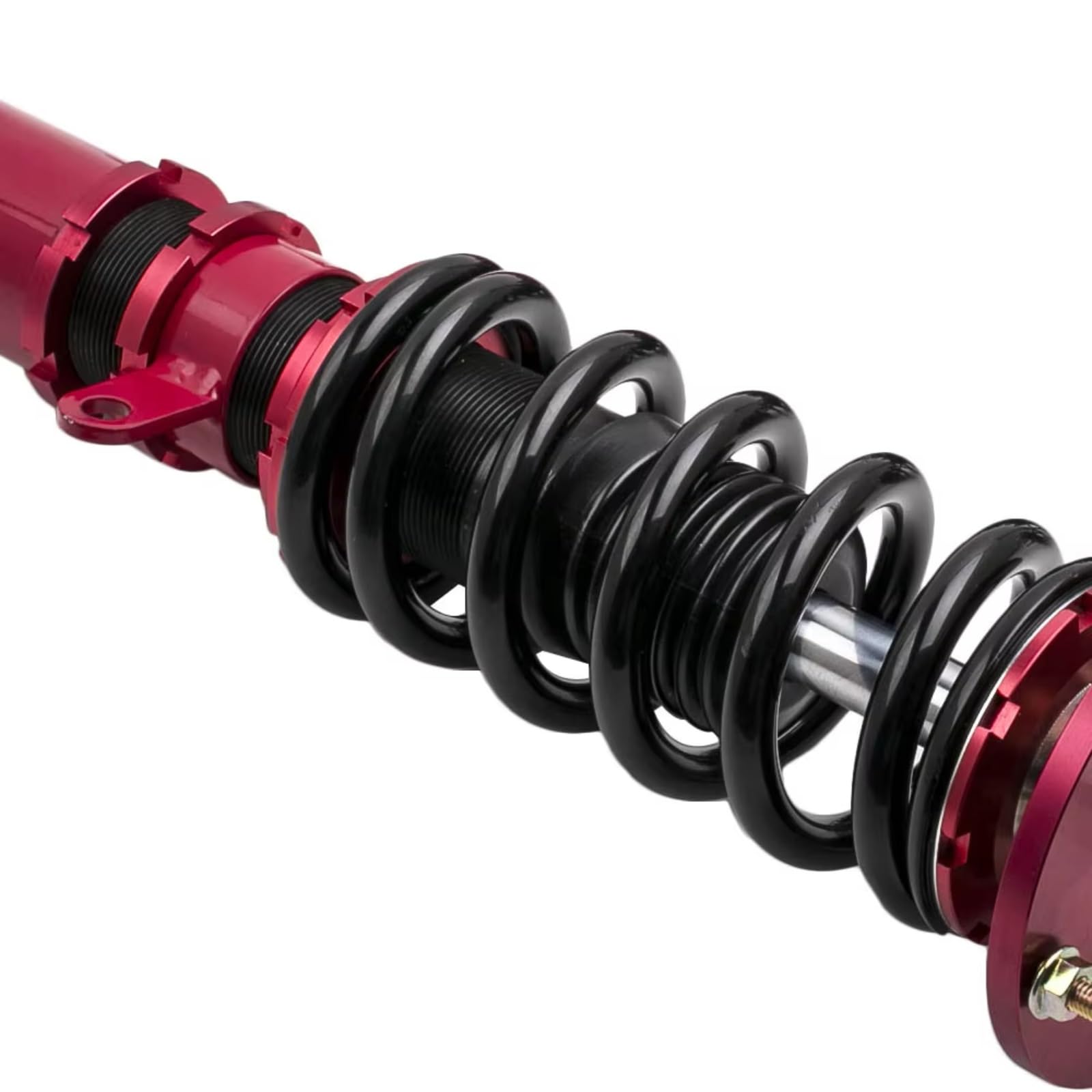 Assetto filettato Compatibile con BMW per Serie 5 E60 2004 2005 2006 2007 2008 2009 2010 523 525 528 530 535 Coilovers Ammortizzatore Struts Rosso Accessori Auto