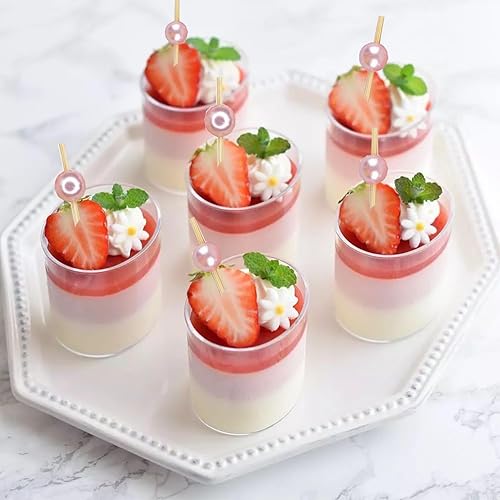 Miniatura 3 de 100 Piezas Palillos de Cóctel de Bambú, Brochetas de Cóctel para Aperitivos, Palillos de Dientes de Cóctel Elegantes, Accesorios de Charcutería