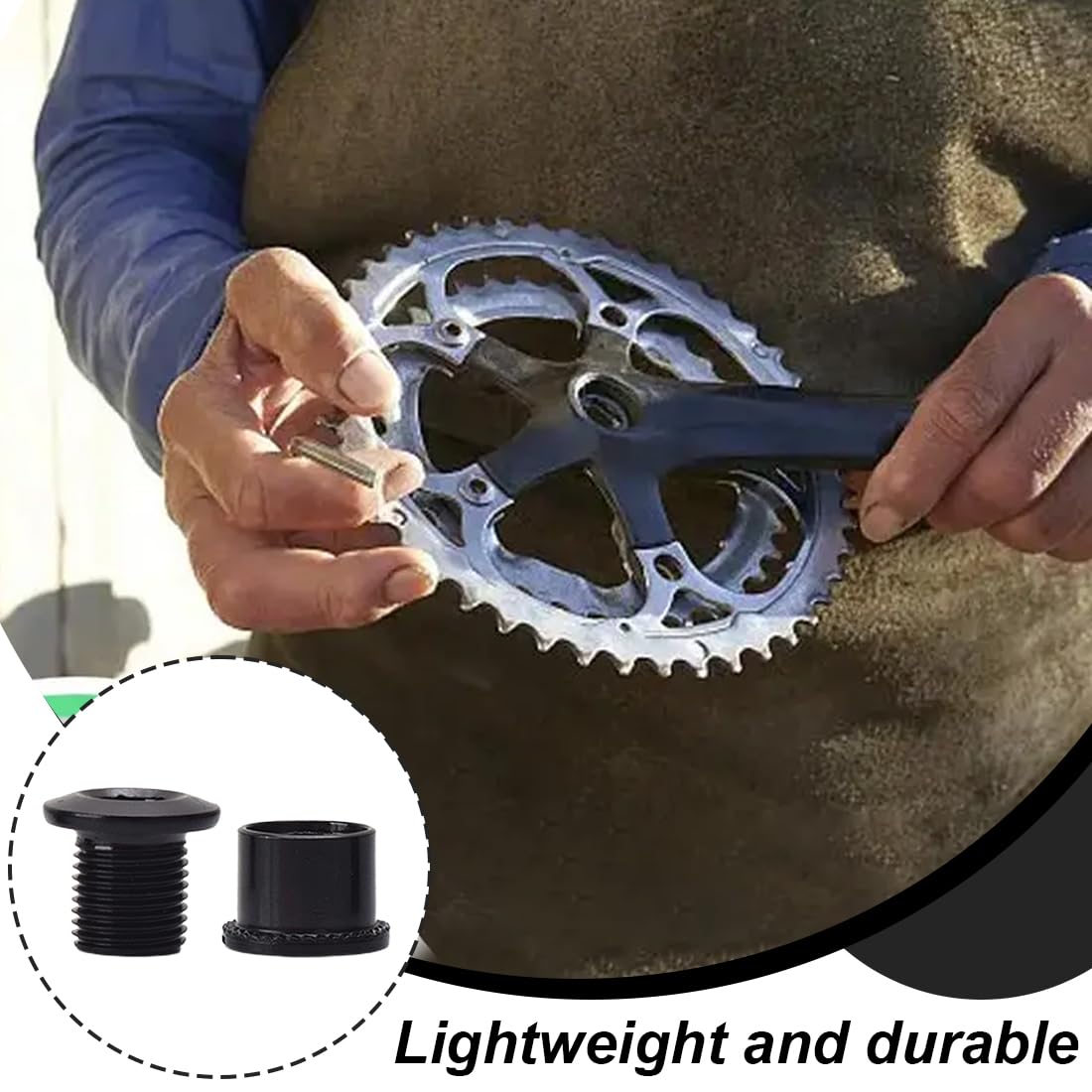 Bulloni Per Corone Bici - Set Da 5 Con Chiave, Per MTB E Bici Da Corsa