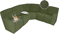 Vista 63 de ALIECOM Fundas 100% impermeables para sofá seccional reclinable en forma de L, fundas elásticas para esquinas de sofá reclinable seccional, funda