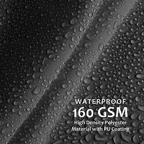 Image of swift Sun Shade Sail 3m x 3m x 3m Waterproof Triangle PES Polyester 98% UV Block 3x3x3 Meter Triangular Sunscreen Awning Canopy Sail Shades for Garden Outdoor Patio with Free Ropes, Grey