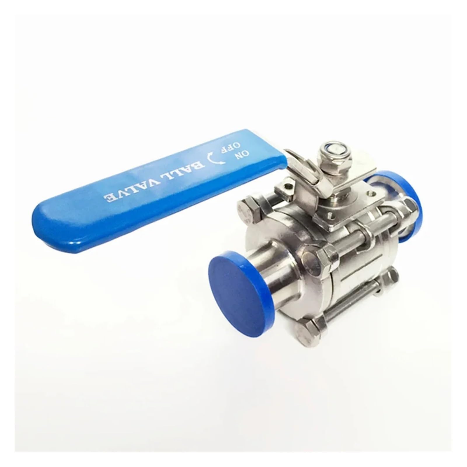 PKNVKZIDK Fit 25mm Pipe OD x 1.5" Tri Clamp Full Port 3-PC Ball Valve SUS304 Stainless Steel Beer