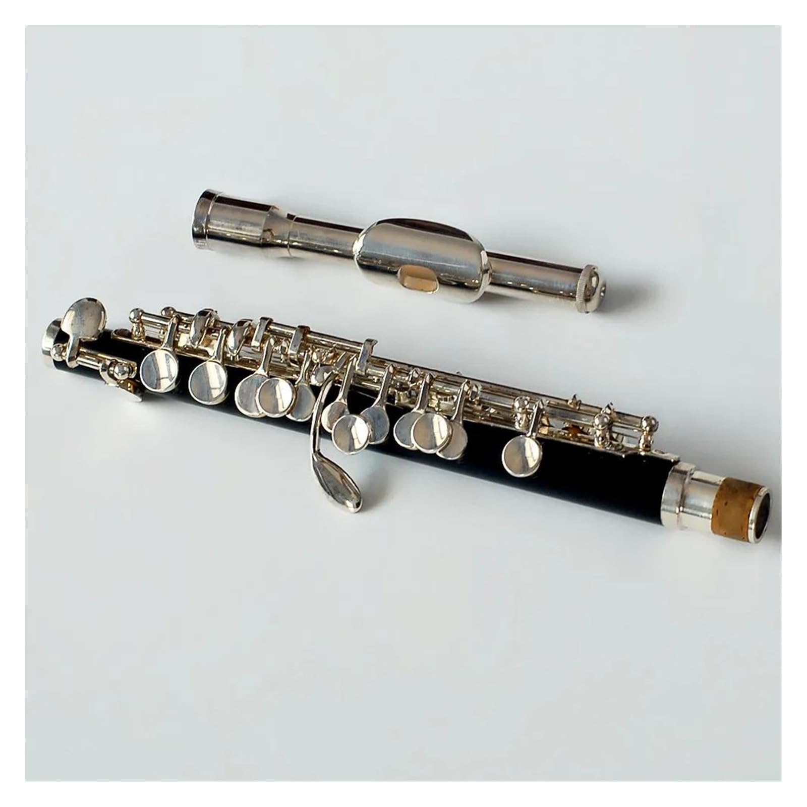Instrumento Piccolo Niquelado De Baquelita, Flauta De Tamaño Medio, 16 Agujeros, Con Estuche Flauta Travesera Kit