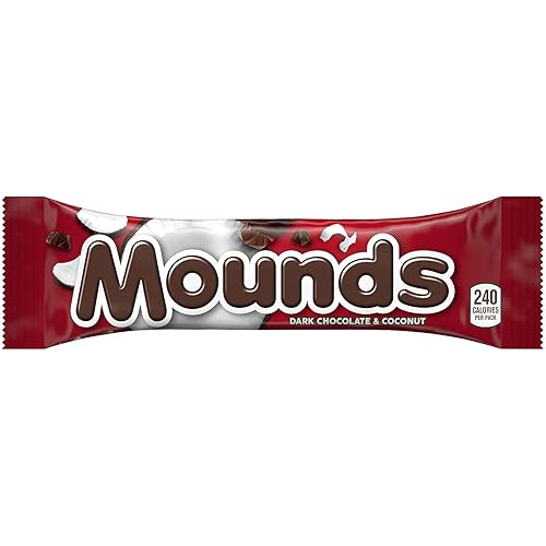 Mounds Candy Bars, Coco, 1.75 oz, 36 ct (Paquete de 2), 64 onzas