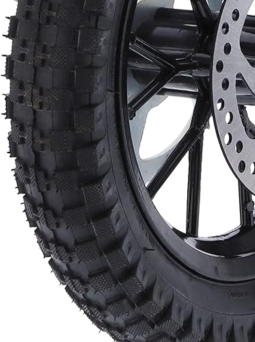 Miniatura 9 de Rueda trasera de mini bicicleta, neumático y llanta de suciedad de 2.5 x 10, rueda delantera de minicicleta, sillas de ruedas de asistente y