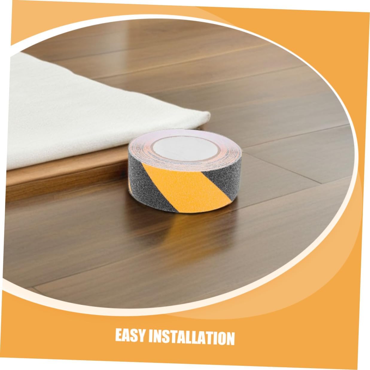 Mikikit Pvc Anti-slip Tape for Stairs, 2 Rolls 10m X 50mm Non Skid Safety Grip Tape, Bicolor Heavy Duty Non Slip Strips for Indoor and Outdoor Steps, Marine and Industrial Use