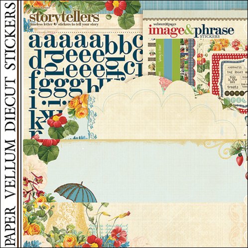 Papier marché printaniers Webster's Pages 30,5x30,5 cm pour vos albums de famille