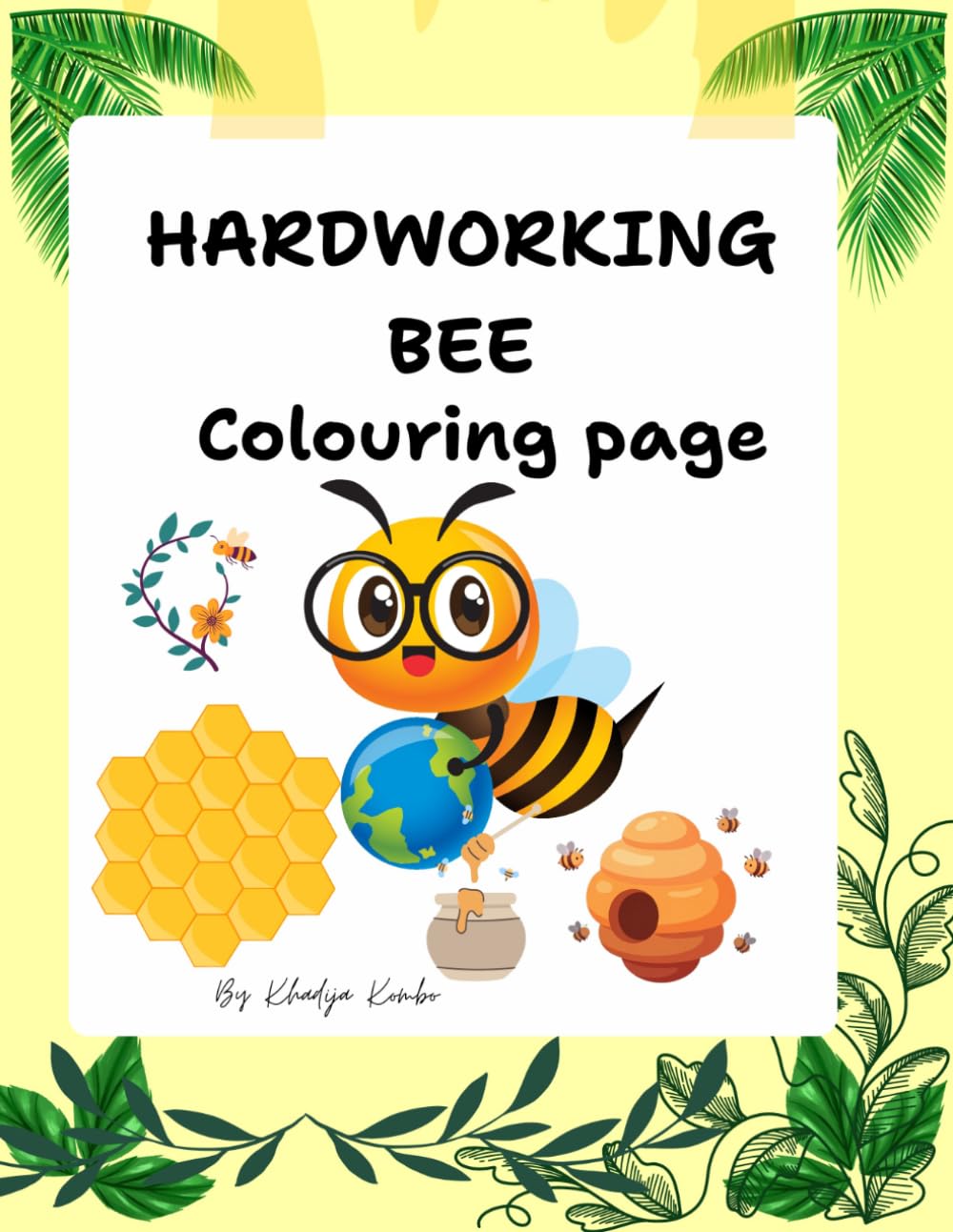 Hardworking Bee: Colouring Pages