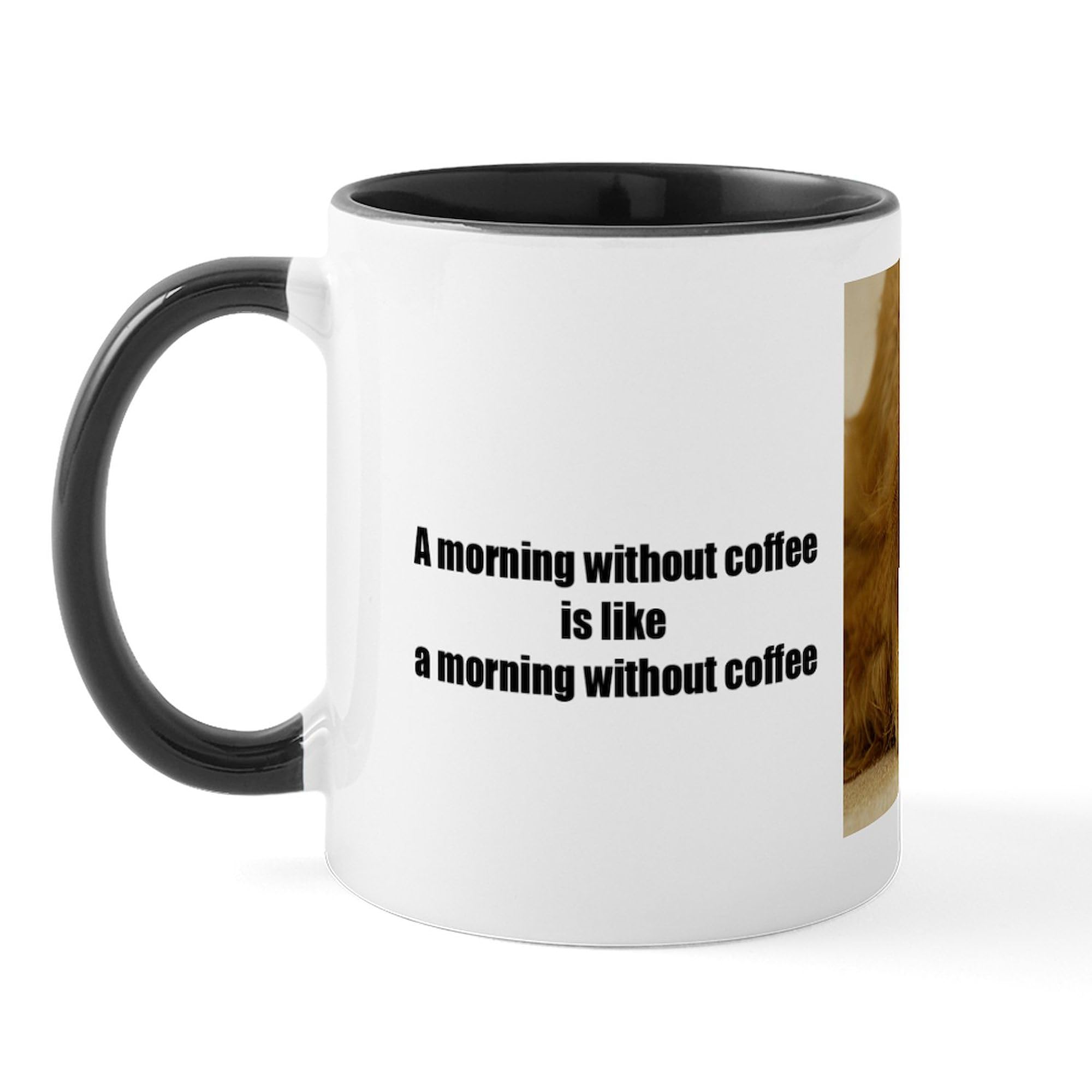 CafePress Golden Retriever Coffee Mug - 'Need Morning Coffee' 11 Oz Ceramic Mug, Dishwasher Safe - View #14