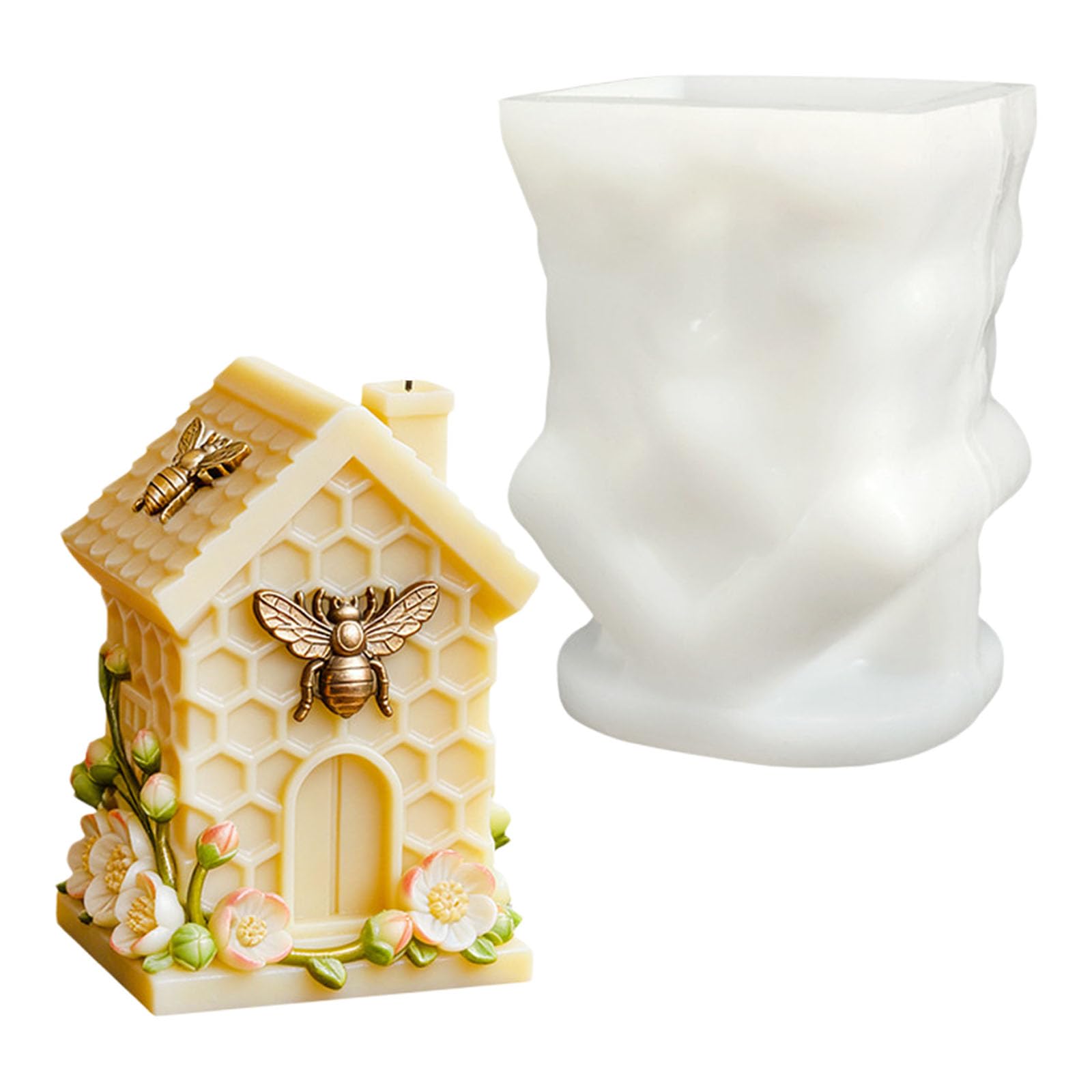 MIDOKSTUA Cabin Silicone Molds Food Grade Silicone Cake Baking Molds for Making Soap Chocolate Cake Decoration Cell Cast
