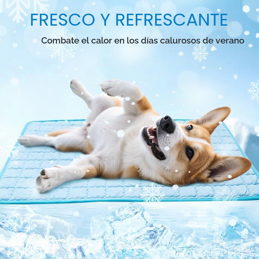 2025 Nueva alfombrilla de refrigeración para perros, cojín de refrigeración portátil lavable para mascotas para perros y gatos, alfombrilla de dormir para hogar y exterior, refrigeración para mascotas