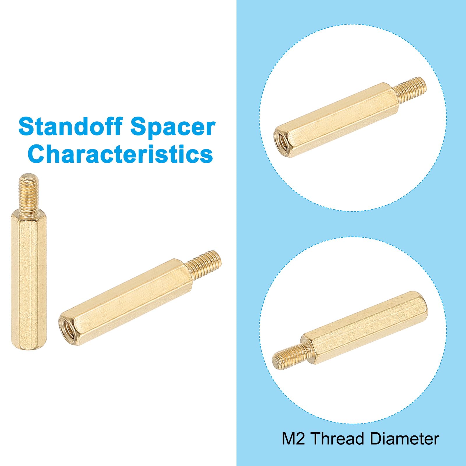 PATIKIL M3X20mm+6mm Standoff Screws - Image 3