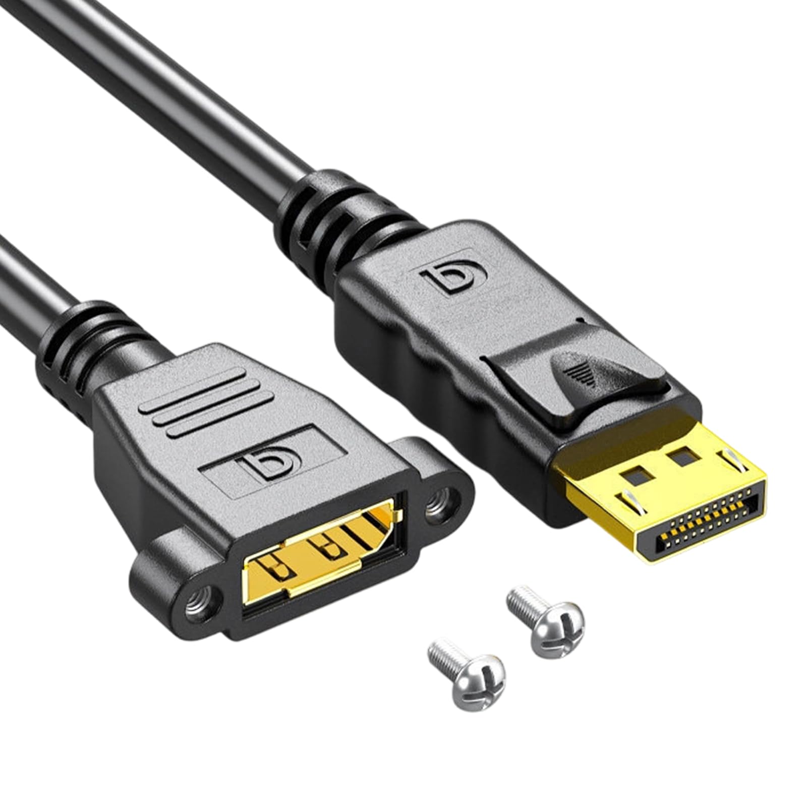 RGYBAO 4K60Hz DP1.4 Extension Cable With Gold Plated Connector 18Gbps Bandwidth For Gaming And Home Theater
