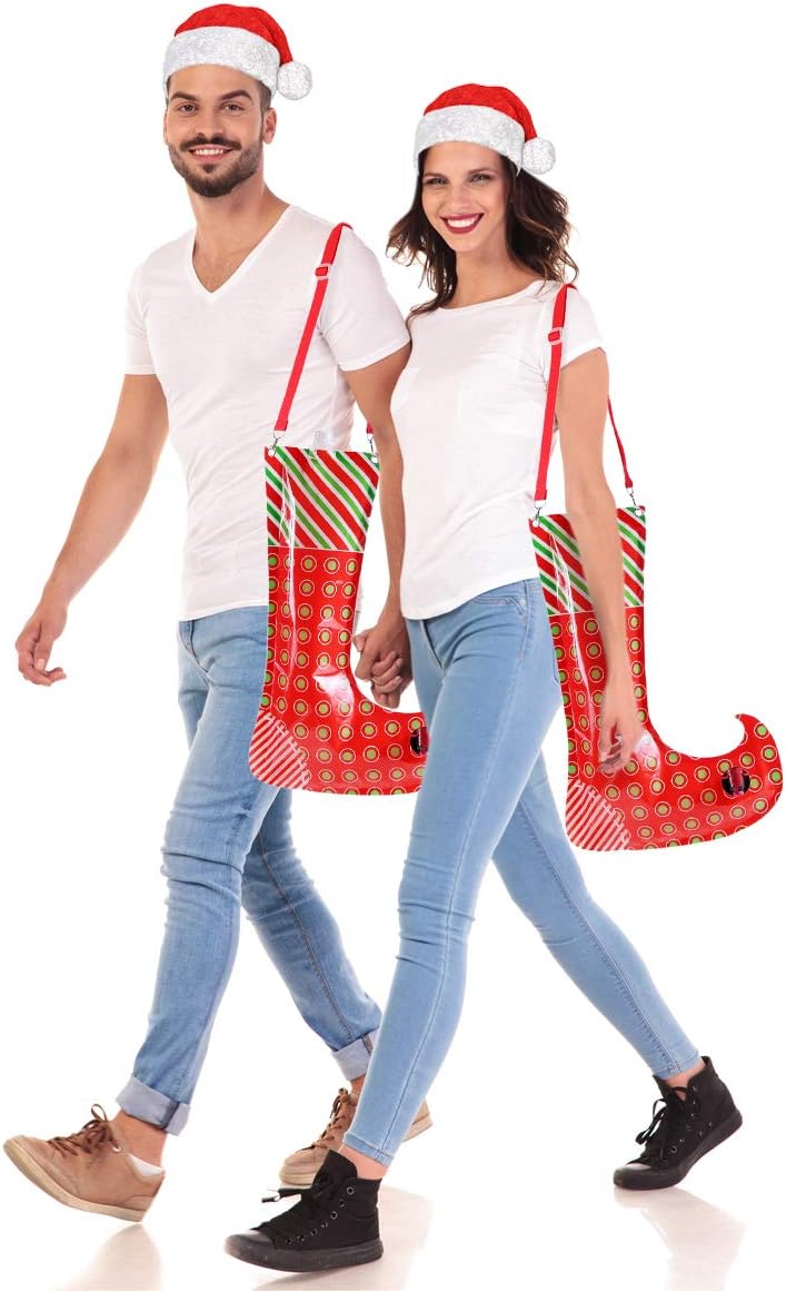 Flash Deals - 40% OFF Christmas Stocking Flask Wine Dispenser- 2 Large Party Sock w/Shoulder Strap (Holds 3 Bottles)- Funny White Elephant Gifts Under 25 Dollar- Christmas Gag Gifts- Dirty Santa, Yankee Swap, Secret Santa Greatest Product Christmas Stocking Flask Wine Dispenser- 2 Large Party Sock w/Shoulder Strap (Holds 3 Bottles)- Funny White Elephant Gifts Under 25 Dollar- Christmas Gag Gifts- Dirty Santa, Yankee Swap, Secret Santa