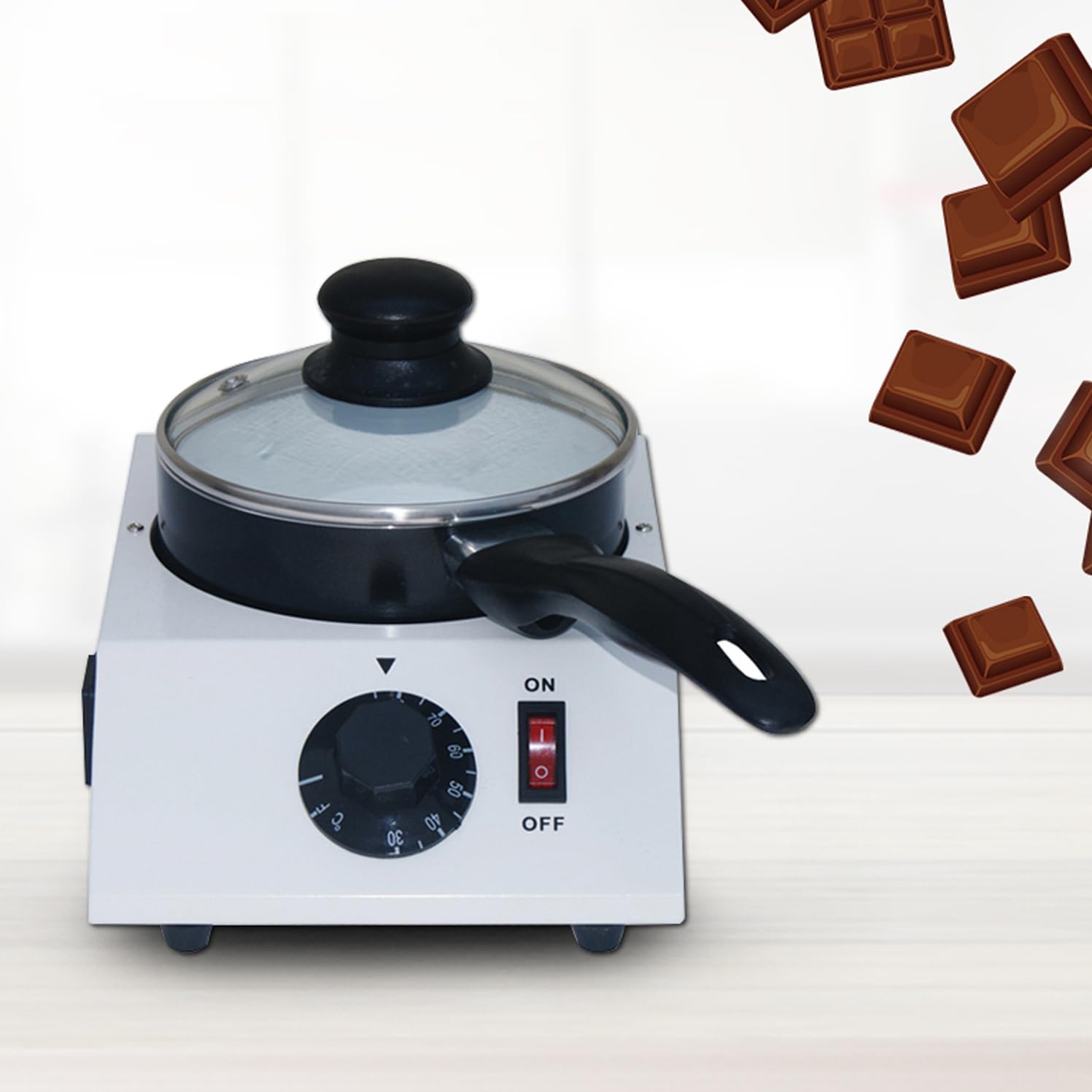 Máquina para derretir chocolate, máquina eléctrica para hacer mermelada co