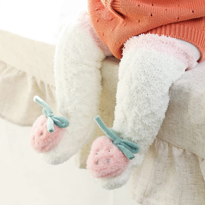 3D Baby Winter Fluffy Fuzzy Slipper Socks Cute Animal Fuzzy Home Slipper Socks Boy Girls Fleece Soft 3D Cartoon Socks2