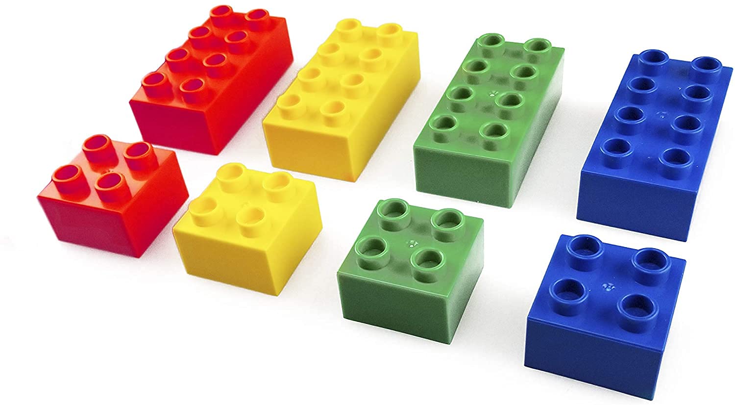 Best Blocks Set Di Mattoncini Grandi – 108 Pezzi, Colori Classici (Rosso, Verde, Blu, Giallo), Compatibili Con Le Principali Marche, Per Bambini Dai 3 Anni