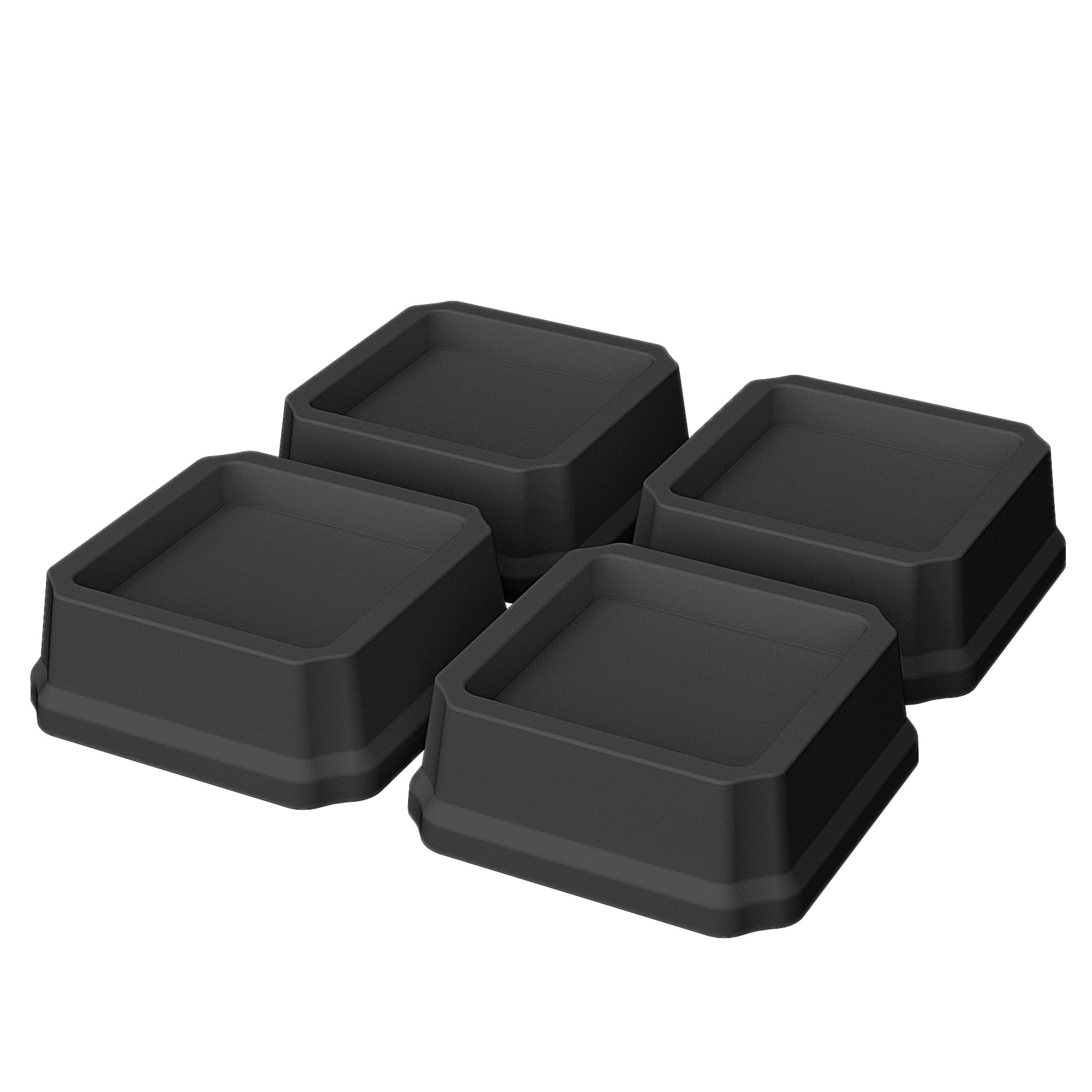 Bed Risers 1 Inch Heavy Duty 4 Pack Bed Furniture Elevators 1 500 lbs Lifts Up Riser for