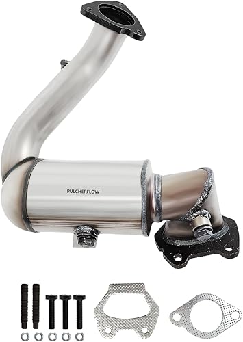 PULCHERFLOW Convertidor catalítico trasero compatible con 2015 2016 2017 Chrysler 200 3.6L V6, 2014-2018 Jeep Cherokee 3.2L V6 convertidor