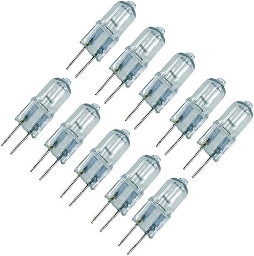 10 unids halógeno G4 lámpara bombillas 6v 20w tipo halógeno transparente insertado perlas cristal lámpara cálido color blanco brillo L