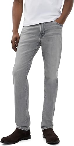 AG Adriano Goldschmied Men's Everett Slim Straight Denim Jeans 32”, Half Dome, 3