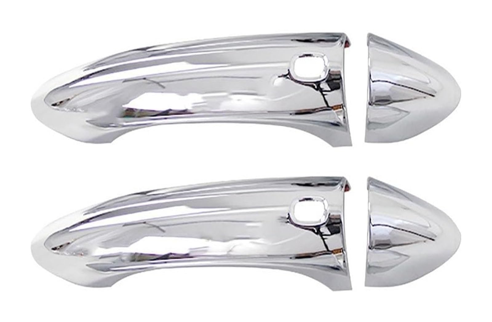 YSBVBLRMRV Car Outside Door Handle Cap for Buick for Verano 2015-2021 Holeless Dual Smart Door Handle Decorative Cup Scratch-Resistant Modification Anti(2 Doors Electroplated)