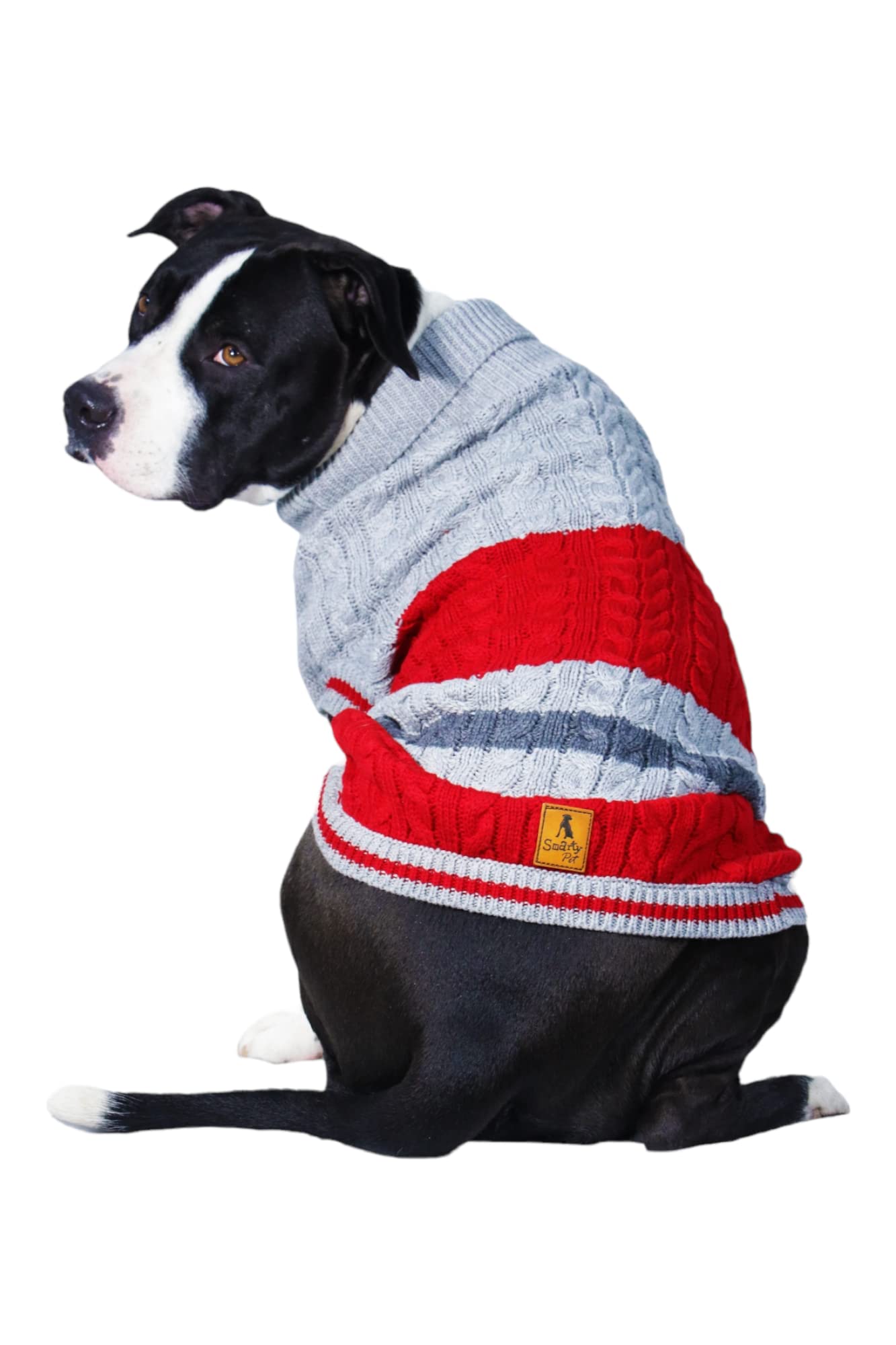 Petlicious & More® High Neck Knitted Winter Dog Sweater Jumper Knitted Warm Winter Wear for Small Dogs Pet Apparel (Size - 14 Inch, Color - Red) (B09P6L8V2P) Amazon Price History, Amazon Price Tracker