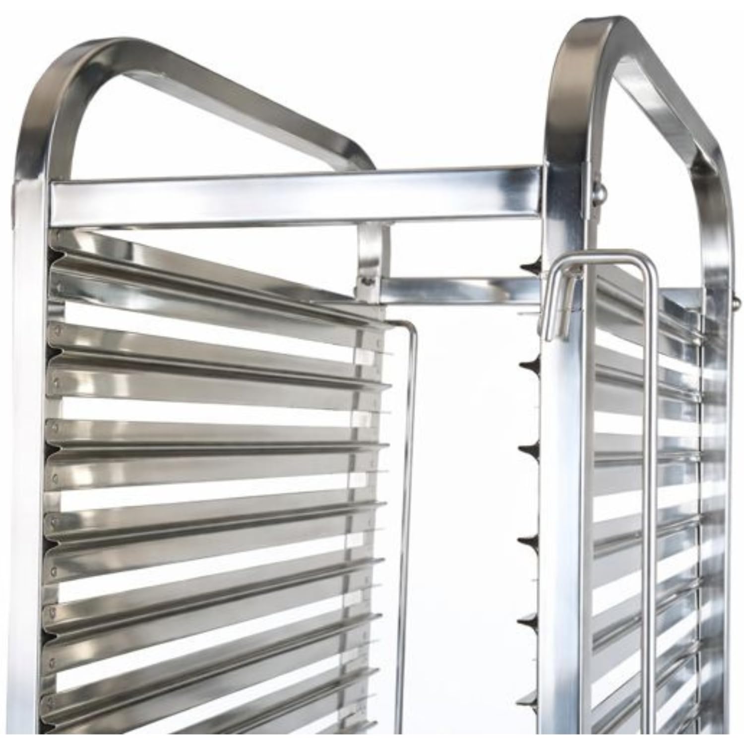 Générique Carrello INOX 15 livelli GN 2/1 - Scala di stoccaggio e trasporto per vassoi - Ruote da 5" con freni