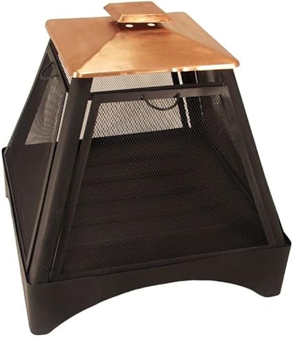 Amazon Com Catalina Creations Pagoda Style Outdoor Fireplace With Protective Cover Fire Pits Garden Outdoor