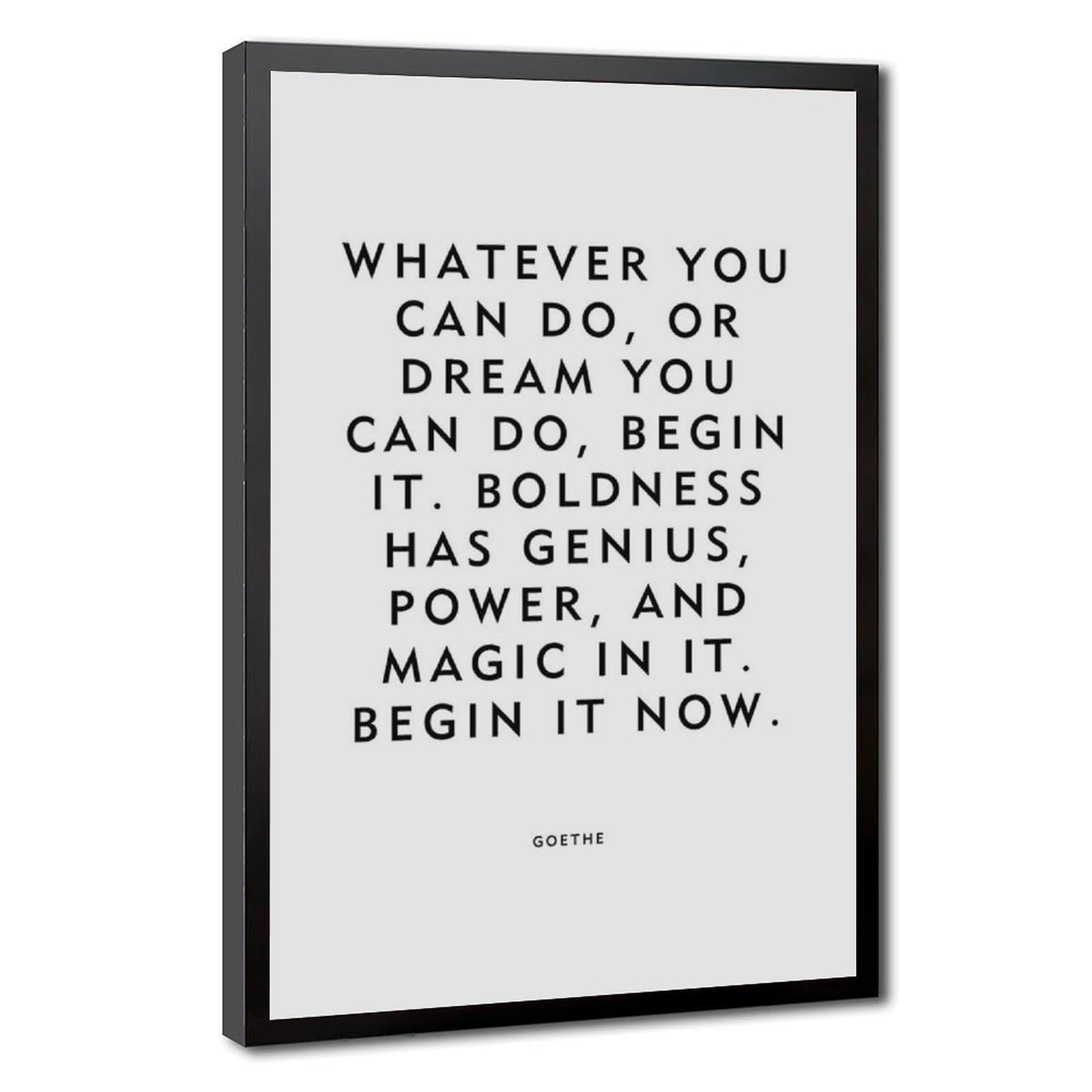 ELKPDOE Begin It Now Poster Motivational Quotes