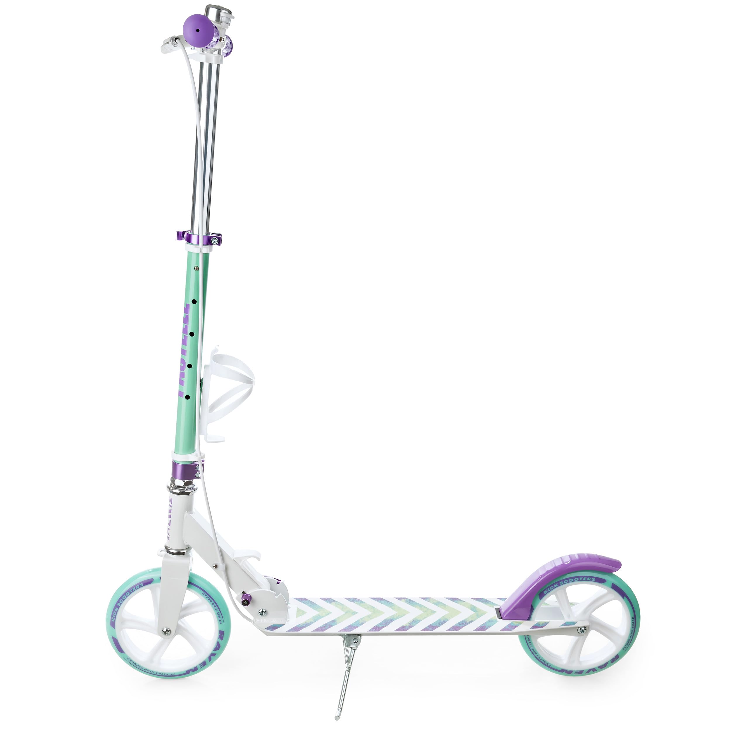 Raven - Monopattino per bambini, adulti - Scooter - Monopattino freestyle - Pieghevole, regolabile, tracolla per il trasporto, campanello