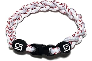 Sport Ropes Triple Titanium Baseball Bracelets for Men