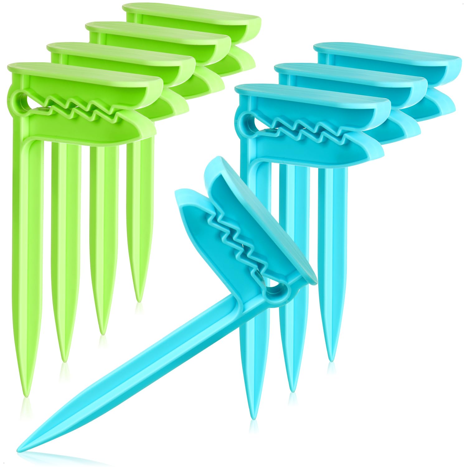 com-four® 8X Clips para Toallas de Playa - Pinzas para Sujetar Toallas - Ideal para Playa, Viaje, Camping o Picnic (08 Piezas - Arenque)