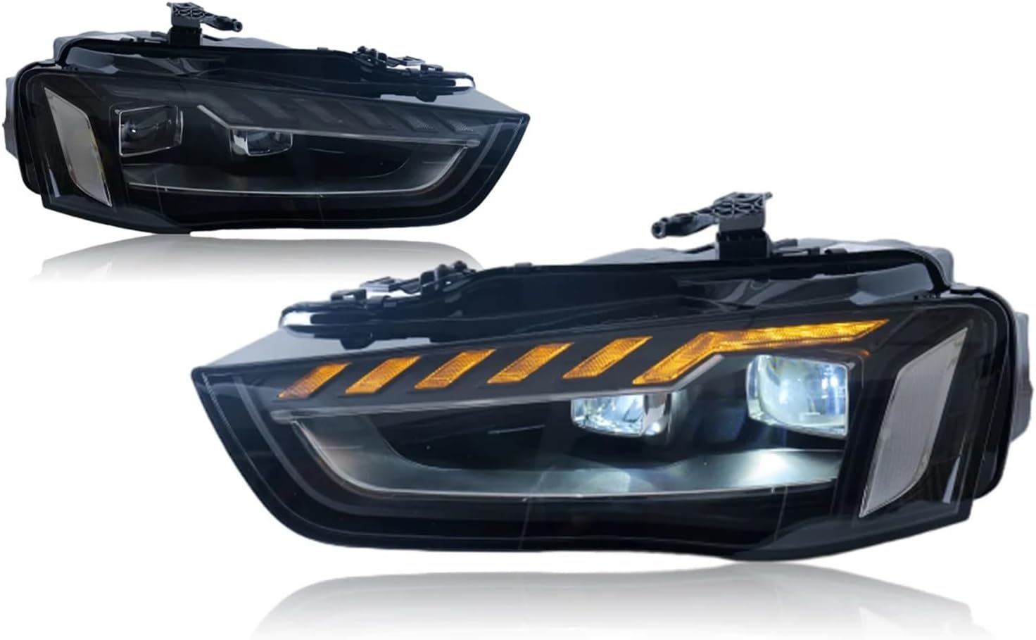 Car Light Compatible With Audi A4 2013-2016 Headlight LED Projetor Head Lamp Daytime Running Automotive Accessories(For Orignal Halogen)
