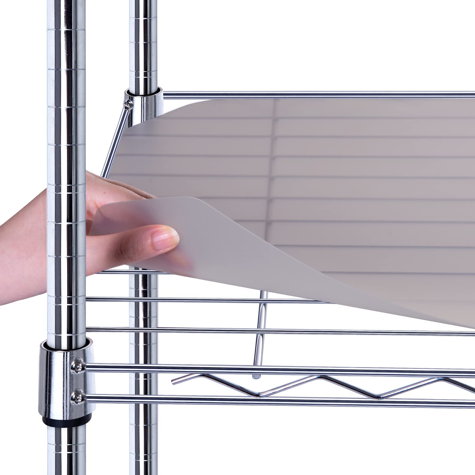 BRIAN & DANY Wire Shelf Liner 18" X 36", Heavy Duty Shelf Liners for Wire Shelving, Waterproof Protector Mats, Set of 4, Charcoal