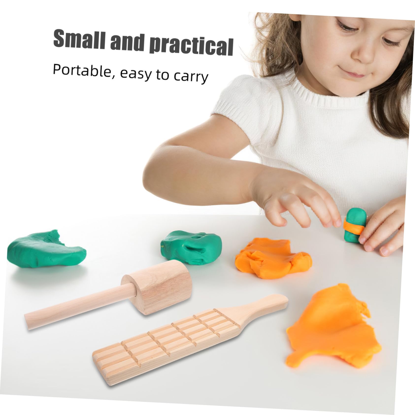 Paleta para Esculpir Arcilla para Niños, 3 Piezas de Madera