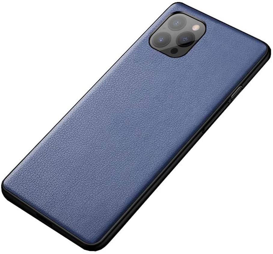 Étui iPhone 12 Pro Max cuir bleu : finissez-en avec les écrans brisés