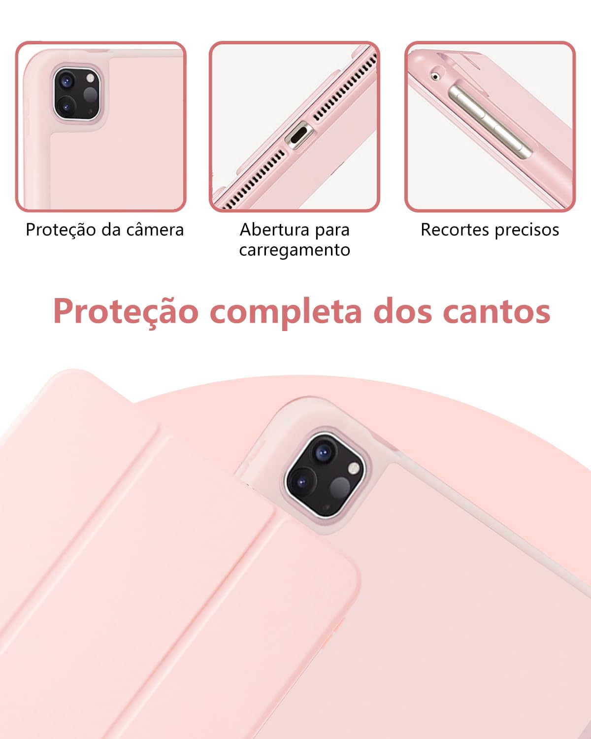 Capa para iPad Pro 11 Polegadas M5 / M4 (2025/2024) Case com