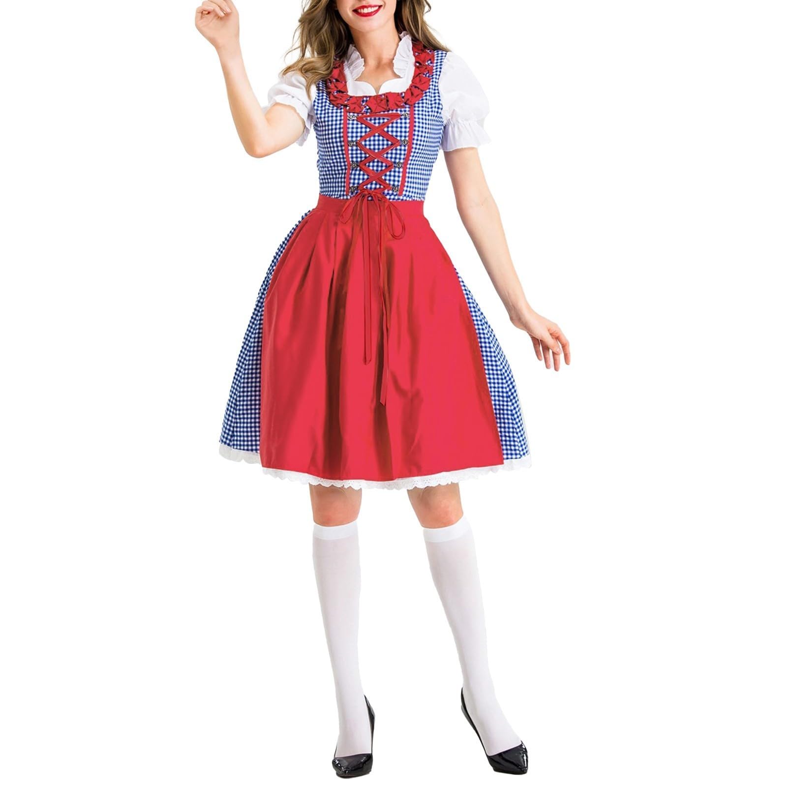 Generisch Abito da donna alla moda per l'Oktoberfest, costume tradizionale bavarese etnico