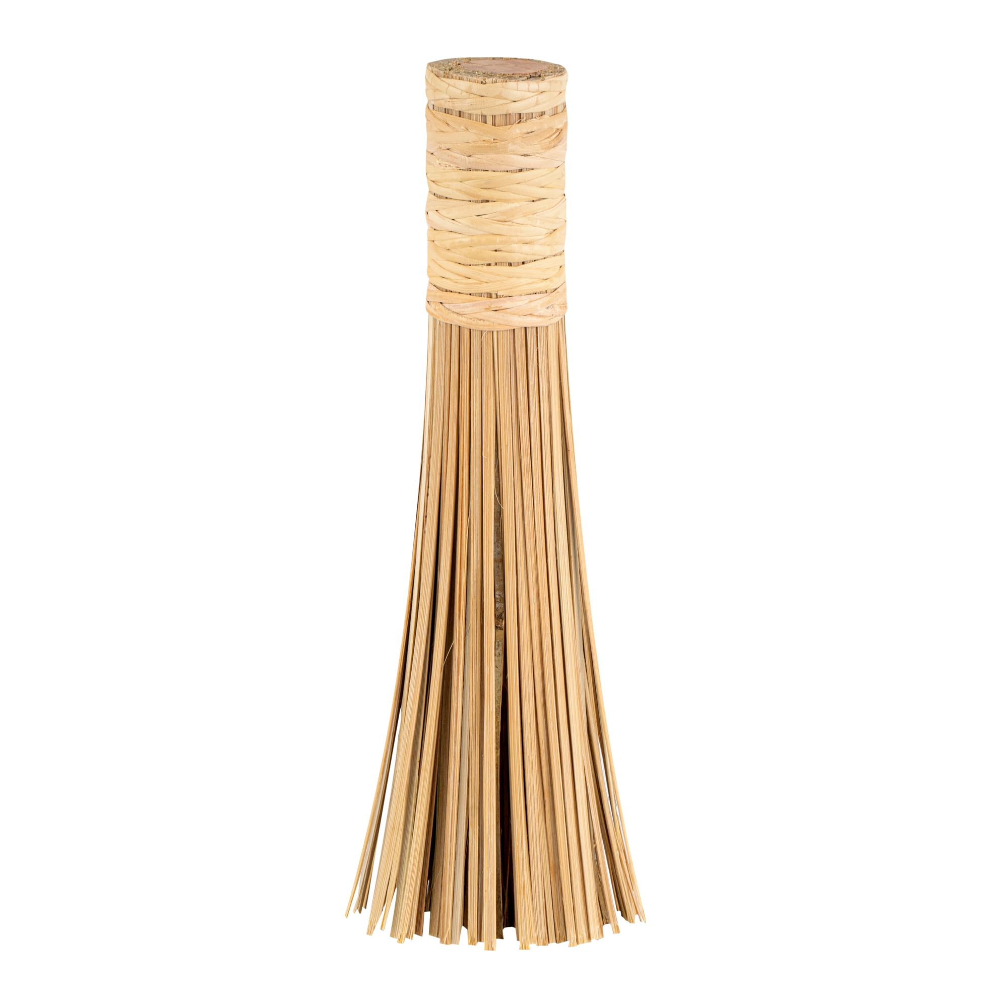 Restaurantware - Motomori - Batidor de limpieza de 11 pulgadas, 1 cepillo tradicional para wok, batidor rígido, mango ergonómico, raspador de ollas de bambú, adecuado para limpiar wok, sartenes,