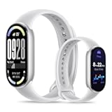 Mi Smart Band 10 &lpar;2025&rpar; Global Version - 1&period;72" AMOLED Display &vert; 21 Days Battery Life &vert; Touchscreen&comma; Multi-Sport Tracker&comma; Activity Tracker&comma; Heart Rate Monitor &vert; BT5&period;4 - &lpar;Glacier Silver&rpar;